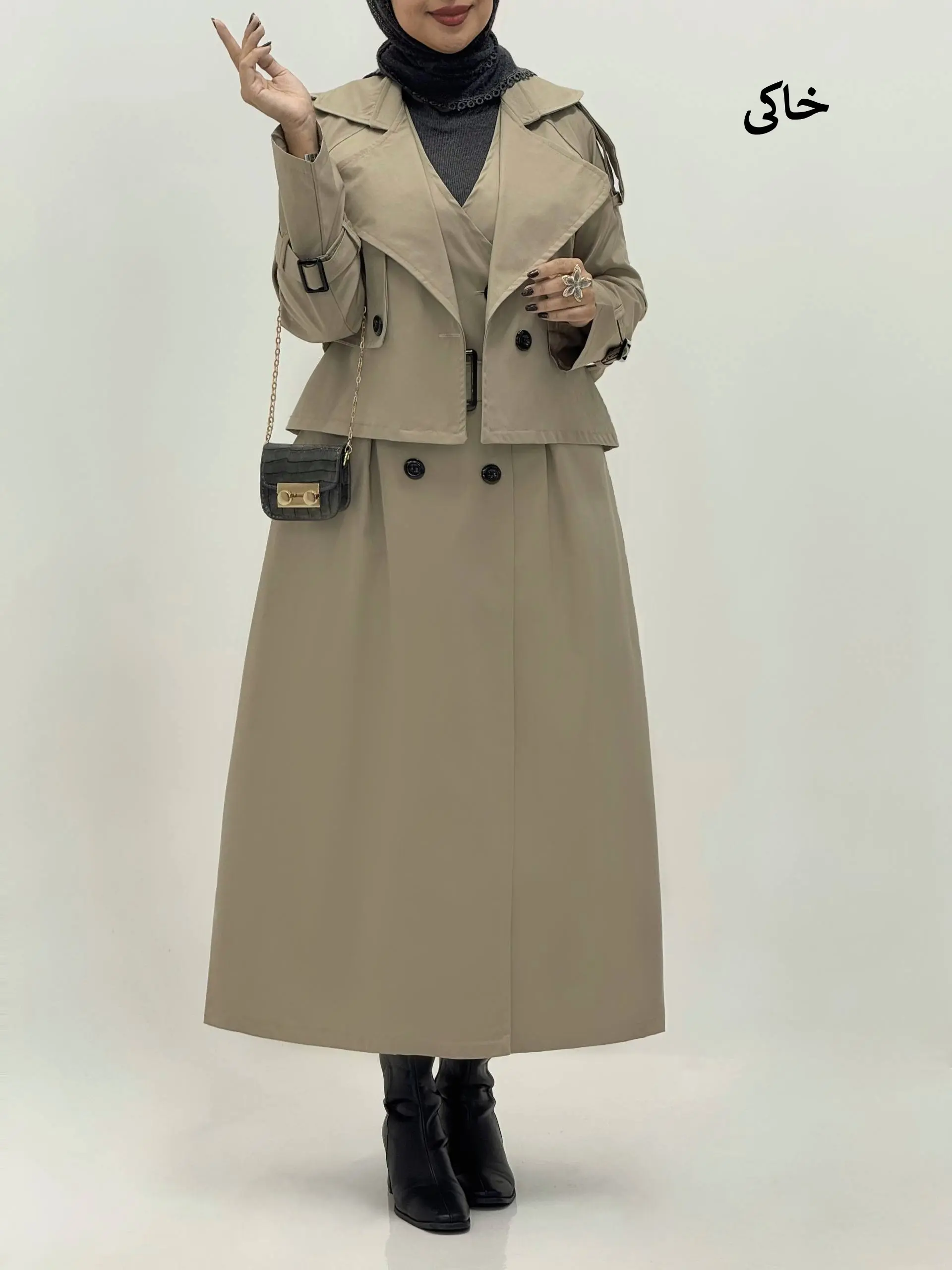 3678-بارونی آستردار شکیبا